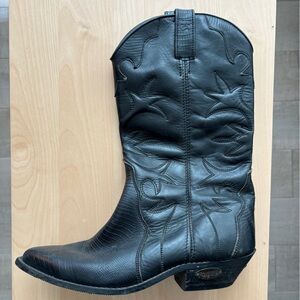 vintage leather cowboy boots